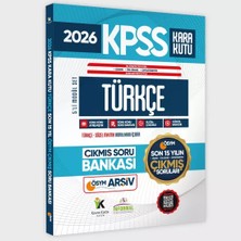 Karakutu Yayınları 2026 Fullkpss Lisans-Önlisans-Ortaöğretim Türkçenin Kara Kutusu Ösym Çıkmış Soru Bankası Son 15 Yıl