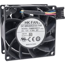 Huntkey 80X80X38MM 12V 5.3A Fan 4 Kablolu - PAB8038S12