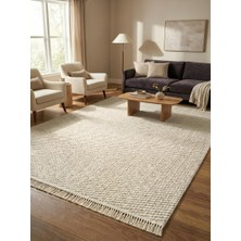Saraz Halı Dizayn 1063 Vizon Kaymaz Taban Koridor Halısı Kesme Yolluk Mutfak Halısı Modern Salon Halısı