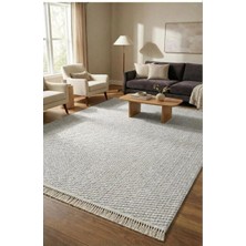 Saraz Halı Dizayn 1063 Vizon Kaymaz Taban Koridor Halısı Kesme Yolluk Mutfak Halısı Modern Salon Halısı