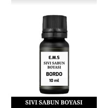 E.M.S Bordo Sıvı Sabun Boyası Sabun Bazı Boyası 10 ml 1.kalite.