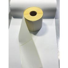 Defu 100X120 mm Termal Barkod Yazıcı Etiketi 2 Rulo 400LÜ Toplam 800 Adet 40MM Kuk