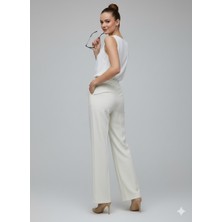 Ekol Önü Tokalı Pantolon 4046