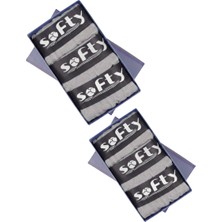 Softy 6’lı Erkek Pamuk Boxer Seti Gri – Yumuşak Dokulu Pamuk Nefes Alan Kumaş M