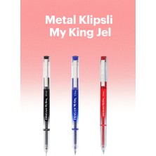 KarmaOfis Metal Klipsli My King Jel 3 Renk