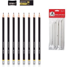 KarmaOfis Eskiz Kalem (Hb, B, 2b, 3b, 4b, 5b, 6b, 8b) ve 6lı Dağıtıcı