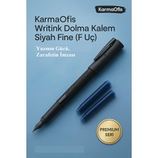 KarmaOfis Writink Dolma Kalem Siyah Fine (F Uç) – Premium Yazı Deneyimi