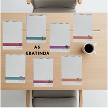 KarmaOfis A6 Spiralli Fresh Fruit Konsept Defter 40 Yaprak 7'li (Tamamı Çizgisiz)