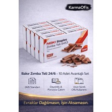 KarmaOfis Bakır Zımba Teli 24/6 – 10 Adet Mega Set | Ekonomik & Profesyonel Çözüm