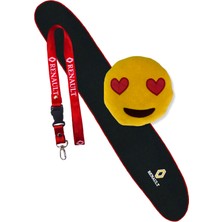 Tusba Market Renault 12 Toros Nakışlı Siyah Göğüs & Torpido Halısı / Emoji Yastık / Oto Ayna Askısı