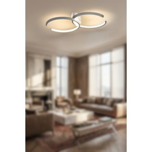 Ronisu Aydınlatma Purex 2'li Ledli Plafonyer Avize - Oturma Odası, Salon Mutfak Uyumlu Avize