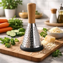 Generic Ahşap Saplı Kaymaz Taban Konik Rende