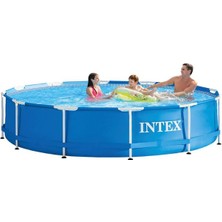 Gümrük Bey 28214 Intex Metal Çerçeveli Havuz 366X84 cm Komple Set – 7.199 Litre