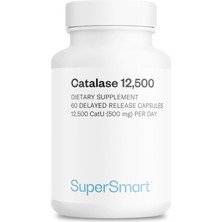 Catalase 500MG Per Day (12500 Catu) - Natural Enzyme - Anti Gray Hair | Non-Gmo & Gluten Free