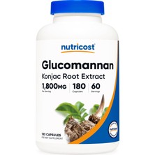 Nutricost Glucomannan 1,800MG Per Serving, 180 Capsules - Natural Fiber Source, Non-Gmo, Gluten Free