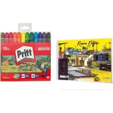 Pritt Jumbo Keçeli Kalem ve Resim Defteri 17X24CM 2 Li Set