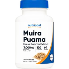 Nutricost Muira Puama Extract 3,000MG Equivalent (From 300MG Of 10:1 Extract) Per Serving, 120 Capsules