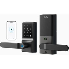Anker Eufy Smart Lever Lock C33 Siyah Nfc Akıllı Kapı Kilidi