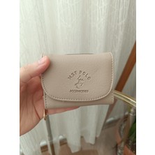 SAVEK Bej Yumuşak Deri Bozuk Para Gözlü Bol Kartlıklı Kadın Cüzdan