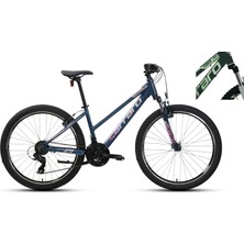 Carraro Force 601 21-V Vb Dağ Bisikleti - Mat Koyu Yeşil-Açık Yeşil-Pembe - 43 cm