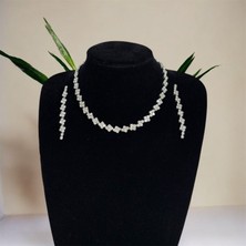 Perle Norie Kare Taşlı Takı Seti