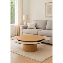 Levent Mobilya ve Aksesuar Sensey Orta Sehpa, Meşe