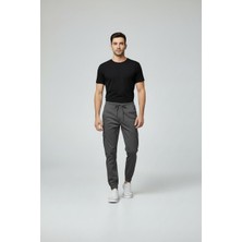 STG Erkek Jogger Kargo Pantolon Lastikli Bel Bağcıklı Cep Detaylı Slim Fit Günlük