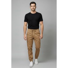 STG Erkek Jogger Kargo Pantolon Lastikli Bel Bağcıklı Cep Detaylı Slim Fit Günlük