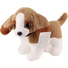 Senson Sesli Peluş Köpek - 2309033 - Kahverengi-Beyaz (Lisinya)