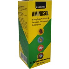 Pharmax Aminosol 30 ml Likit Vitamin ve Aminoasit Damlası - Muhabbet Kuşu, Kedi ve Küçük Irklar Için Iştah Desteği