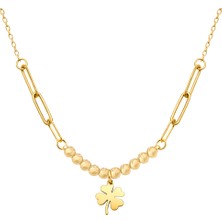 Hakan Mücevherat Dört Yapraklı Yonca 14 Ayar Altın Minimal Kolye