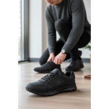 Enoch Erkek Yüksek Taban Ortopedik Bağcıklı Beyaz Tabanlı Büyük Numara Spor Ayakkabı (45-50)