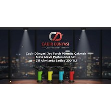 Çadır Dünyası Jet Torch Pürmüz Çakmak - 2'li Alımlarda Sadece 200 Tl! Mavi Alevli Profesyonel Set