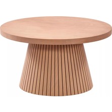 Levent Mobilya ve Aksesuar Kayın Fıçı Çizgili Orta Sehpa