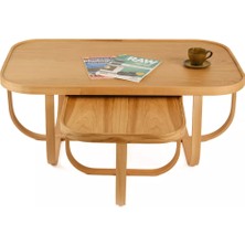 Levent Mobilya ve Aksesuar Tualis Orta Sehpa Seti Tablalı