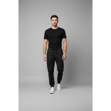 STG Erkek Jogger Kargo Pantolon Lastikli Bel Bağcıklı Cep Detaylı Slim Fit Günlük