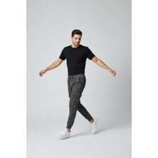 STG Erkek Jogger Kargo Pantolon Lastikli Bel Bağcıklı Cep Detaylı Slim Fit Günlük