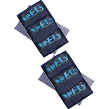 Softy 6’lı Erkek Pamuk Boxer Seti Lacivert – Yumuşak Dokulu Pamuk Nefes Alan Kumaş M