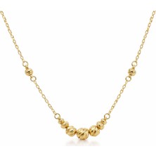 Hakan Mücevherat Minimal Dorika 14 Ayar Altın Kolye