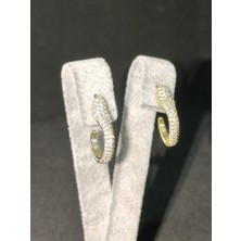 Vulwox Altın Işıltı Halka Küpe