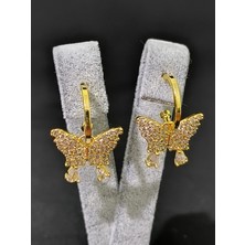 Vulwox Işıltılı Kelebek Küpe