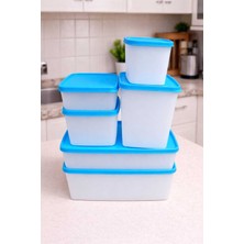 Hobby Life Alaska 6'lı No Frost Derin Dondurucu Saklama Kabı Seti (Esnek & Hızlı Dondurma) Mavi