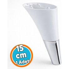 Nzb Mobilya Kanepe Sehpa Tv Ünitesi Baza Koltuk Ayağı Beyaz Renk 15 cm Ayakları