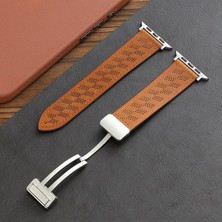 MobaxAksesuar Apple Watch 44/45/46/49MM Kordon Magnetli Pu Deri Kordon 2/3/4/5/6/se/7/8/9/10/11/ultra