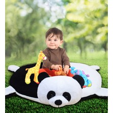 Pabtex Özgüner Oyuncak Ayıcı Oyuncak Bebek Oyun Halısı 120 cm Pandalı Oyun Matı
