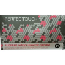 Perfect Touch Pudrasız Lateks Muayene Eldiveni (M) Beden