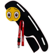 Tusba Market Fiat Tipo - Tempra Siyah Göğüs & Torpido Halısı / Oto Emoji Yastık / Oto Ayna Askısı