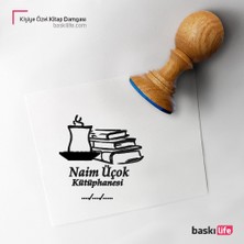 Baskı Life Kişiye Özel Kitap Damgası Kitap Mührü Kaşe Kitap Mühür Özel Damga 09
