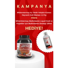 White Veterinay Whiteveterinay Az Tahıllı Yetişkin Kümes Hayvanlı Kedi Maması 1,5 kg (Multi Vitamin Likit Hediyeli)