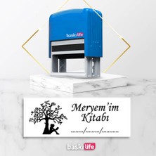 Baskı Life  Kaşe  Kitap Mührü Kitap Damgası Kişiye Özel Kaşe 591